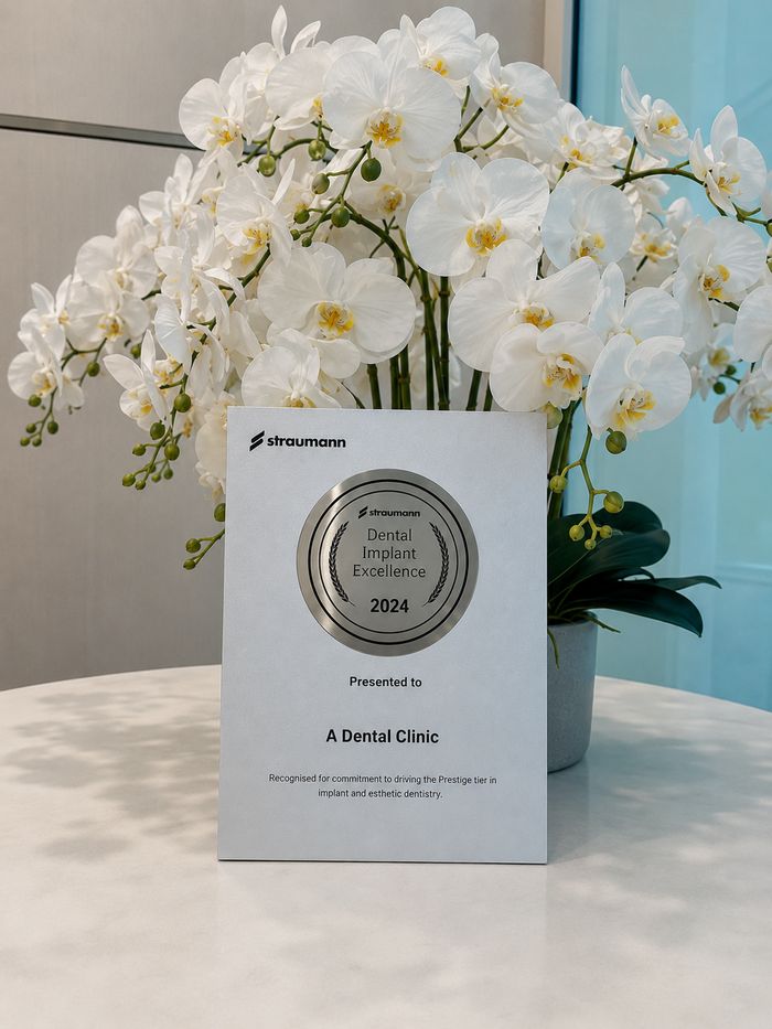 Straumann Dental Implant Excellence award presented to A Dental Clinic